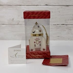 Lenox Red and Gold Holiday Ornament